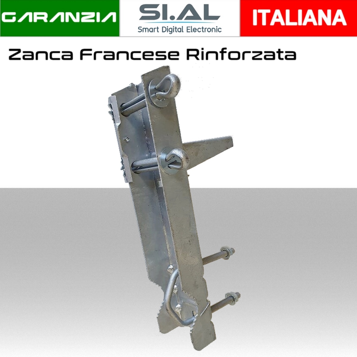 Staffa a Zanca Emilia Professionale per Antenna TV Fissaggio Esterno 15 cm