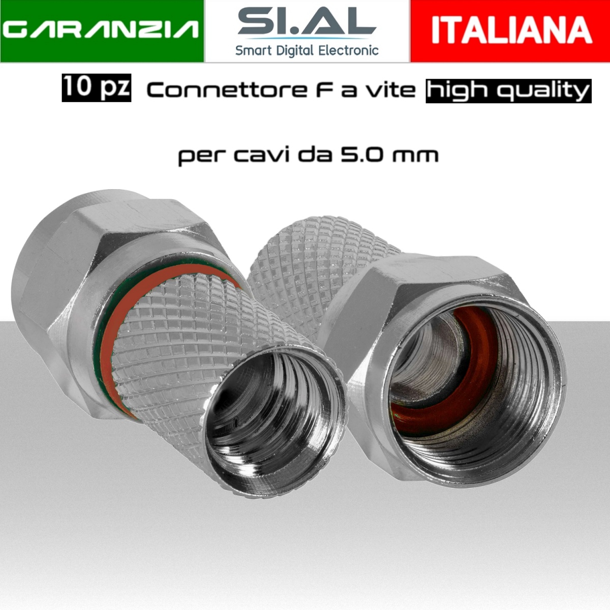 Adattatore Con Attacco A Vite Da 1/4 E Baionetta - Raccordo Per Tutti Gli Impianti Ad