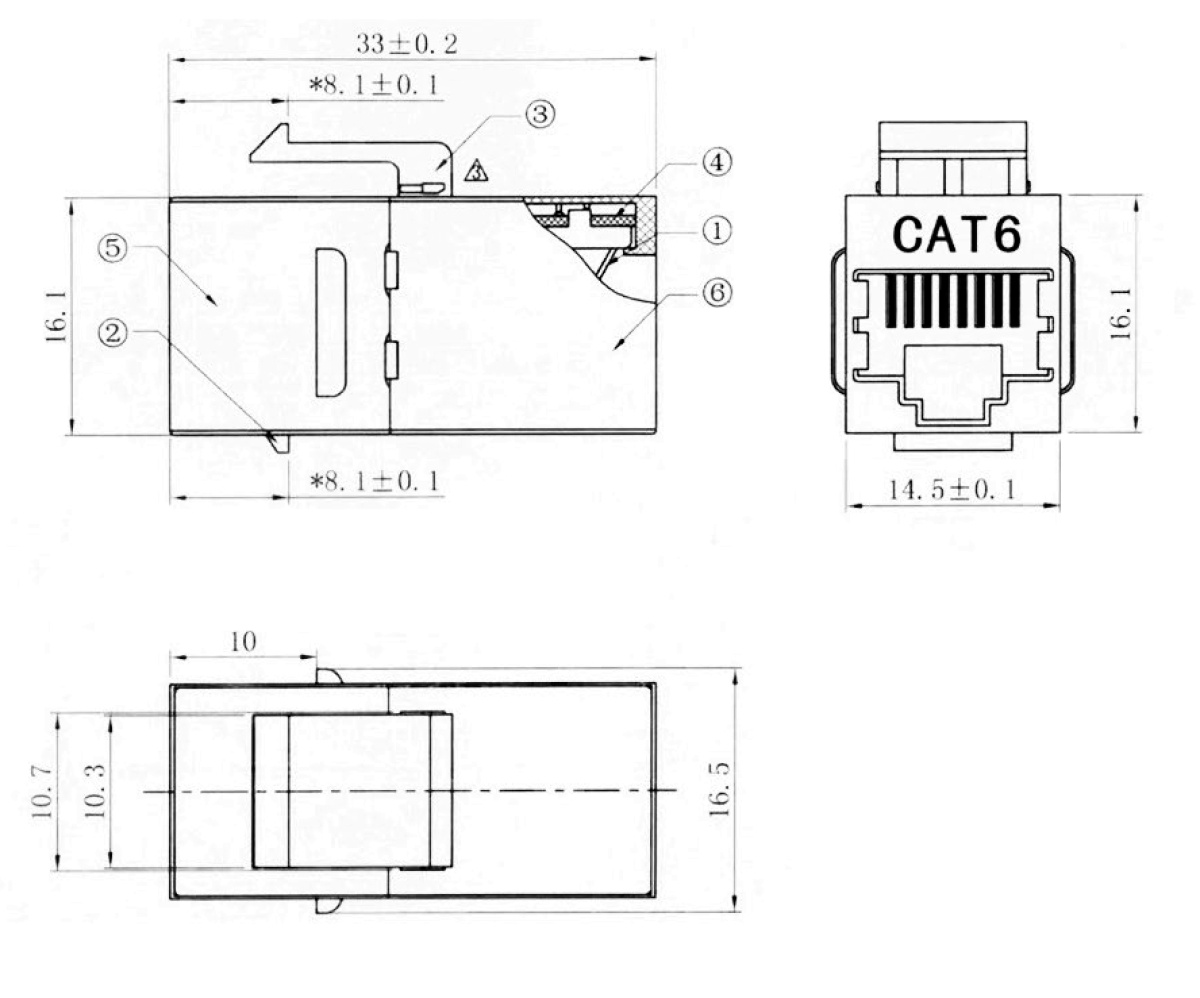 15 Accoppiatori RJ45 Schermati – Connettori Ethernet Femmina-Femmina Per Cat5/Cat6/Cat7, Estensione Cavo LAN