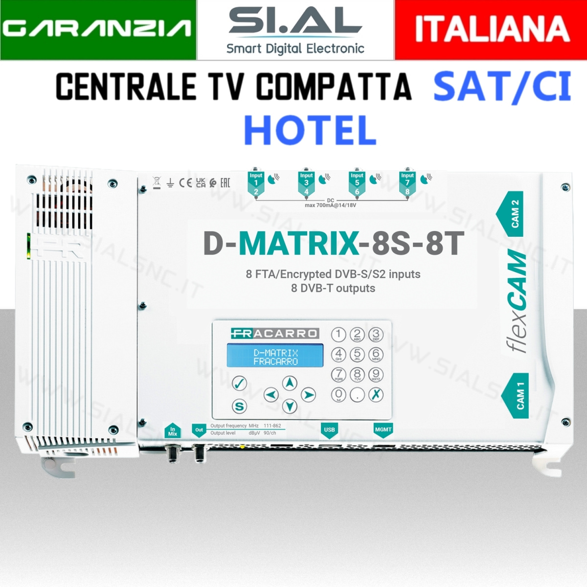 fracarro D-MATRIX-8S-8T 