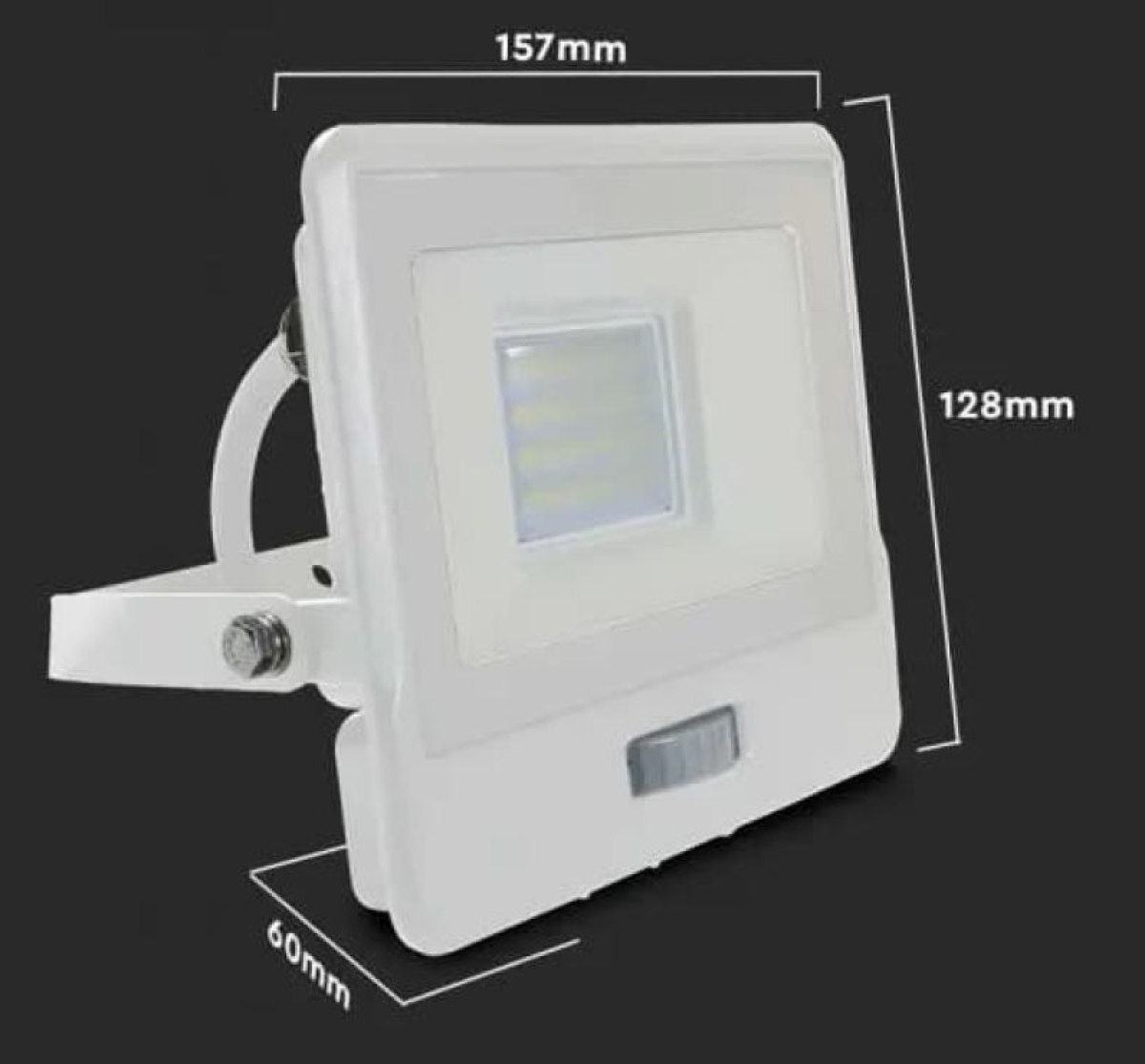 Faretto led con sensore movimento  dimensioni di installazione