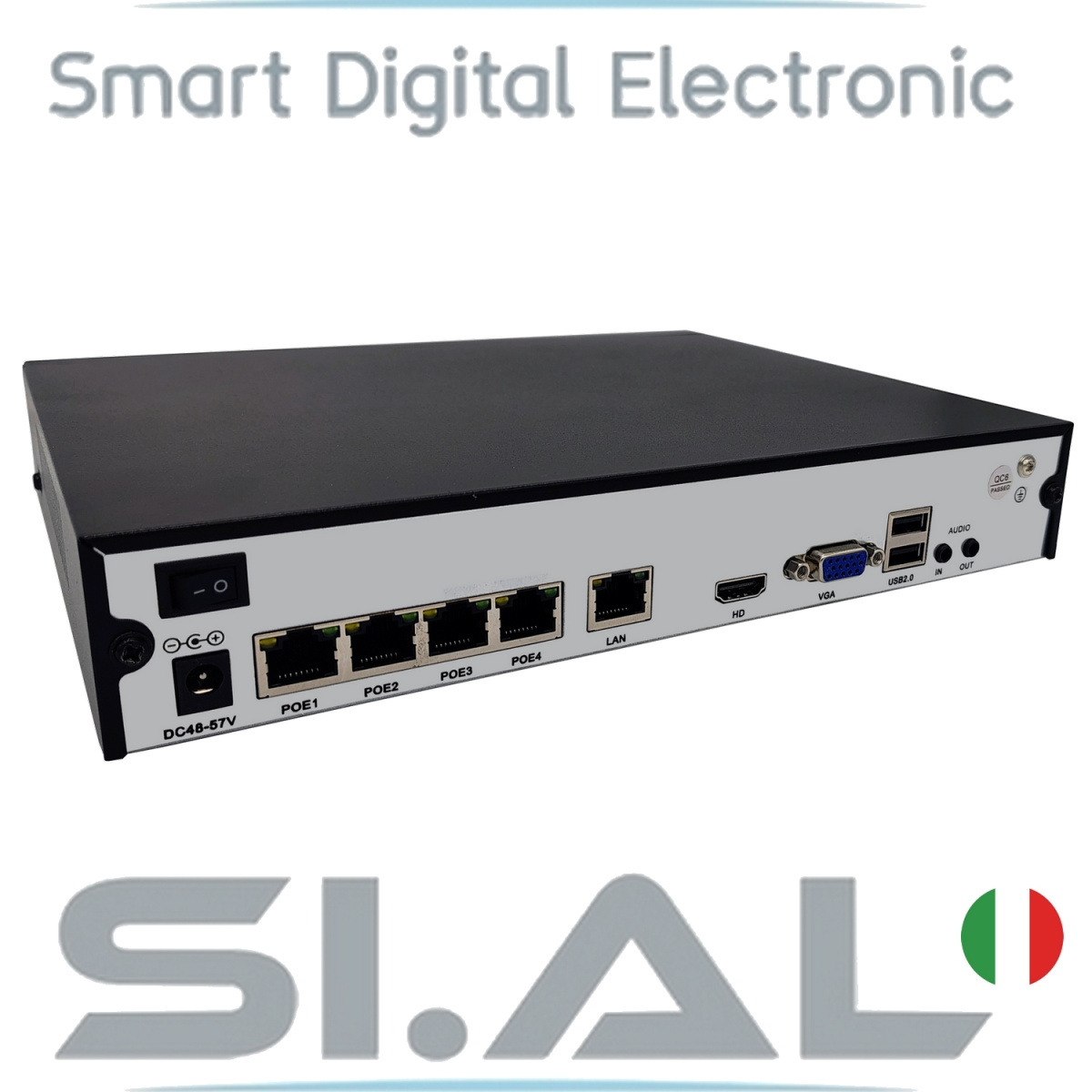nvr poe 4 canali 8MP con analisi video persone