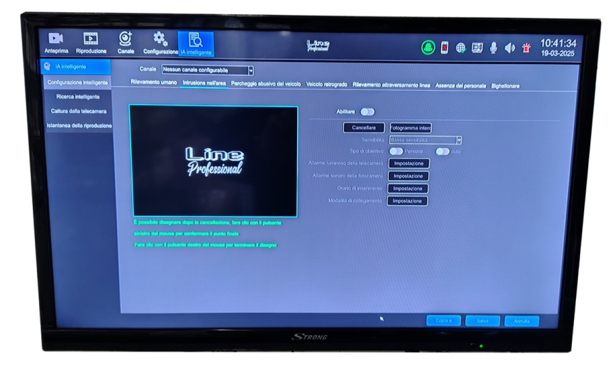 menu nvr 4 poe in italiano per installazione semplificata