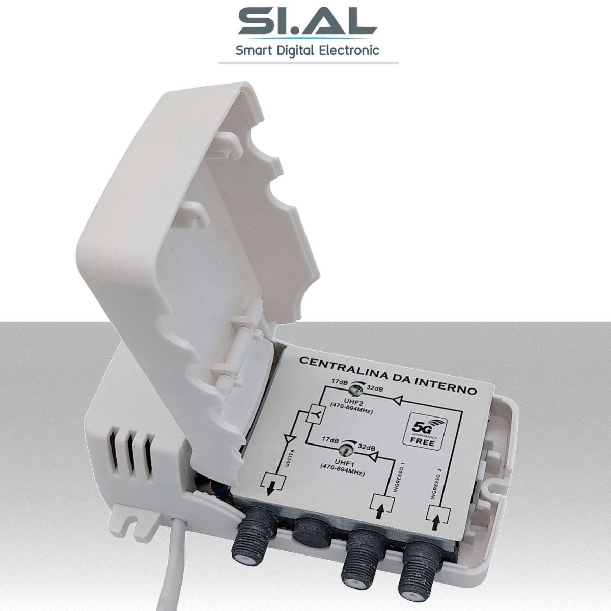 mini centralino tv 32dB autoalimentato