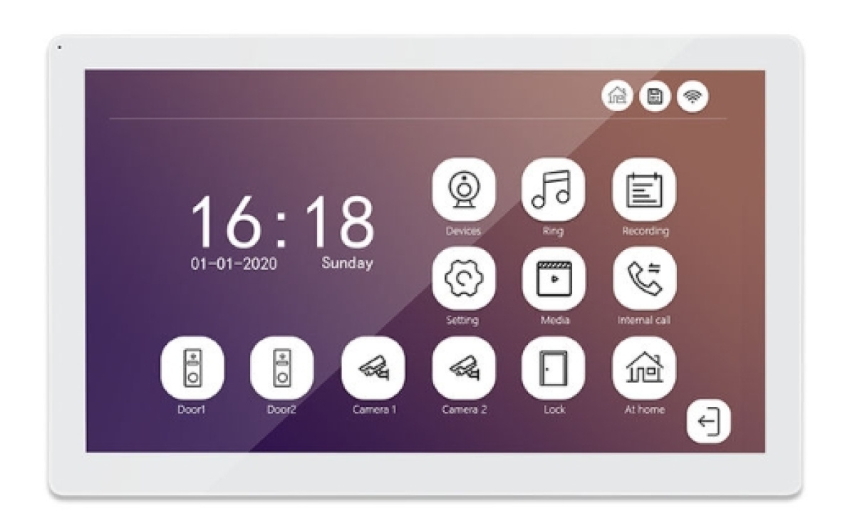 monitor 10 pollici videocitofono IP Android
