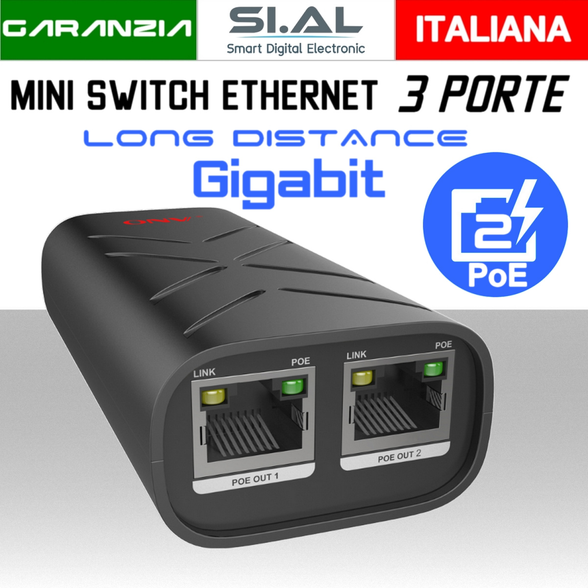 poe33032pl switch gigabit 3 porte poe