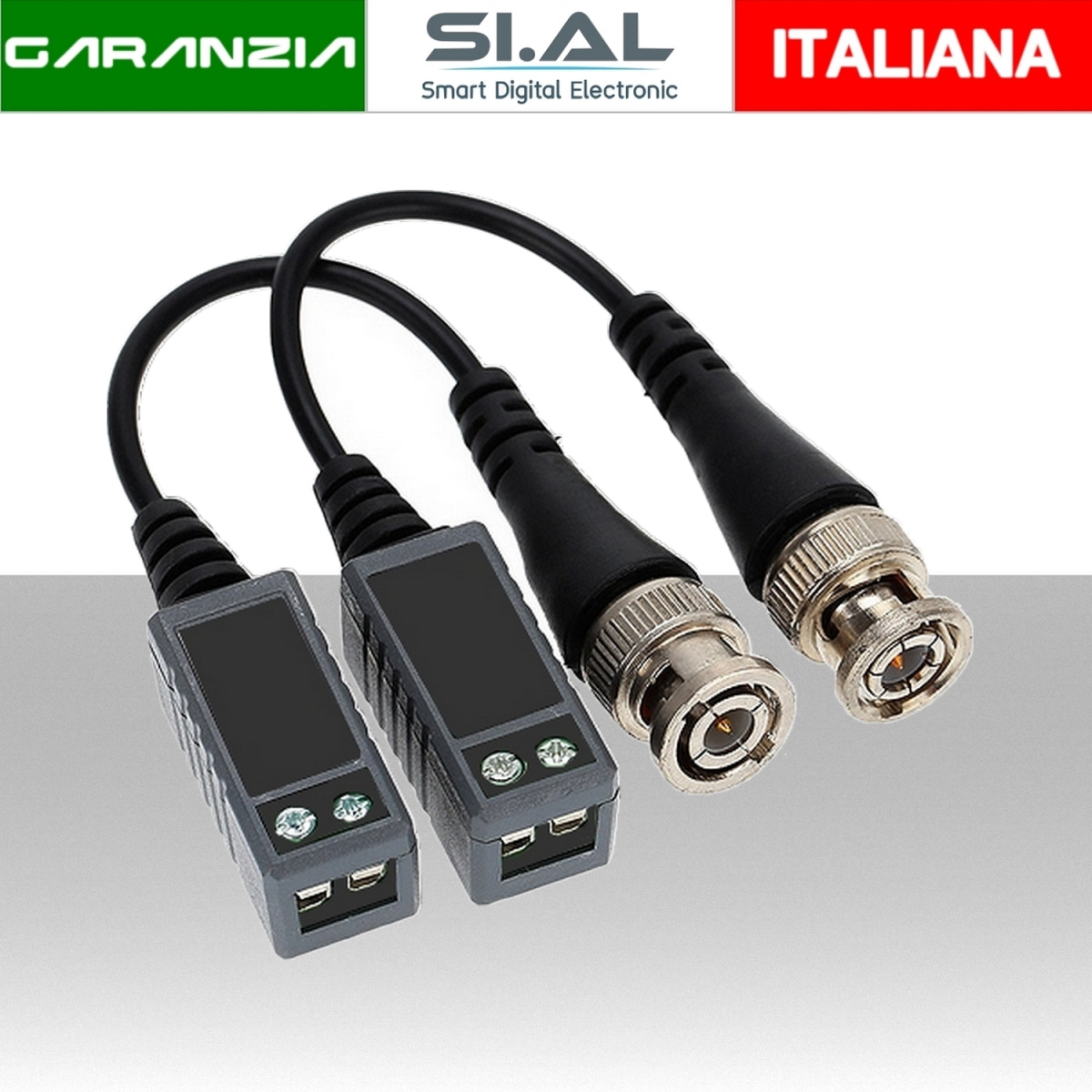 0411 balun con viti bnc