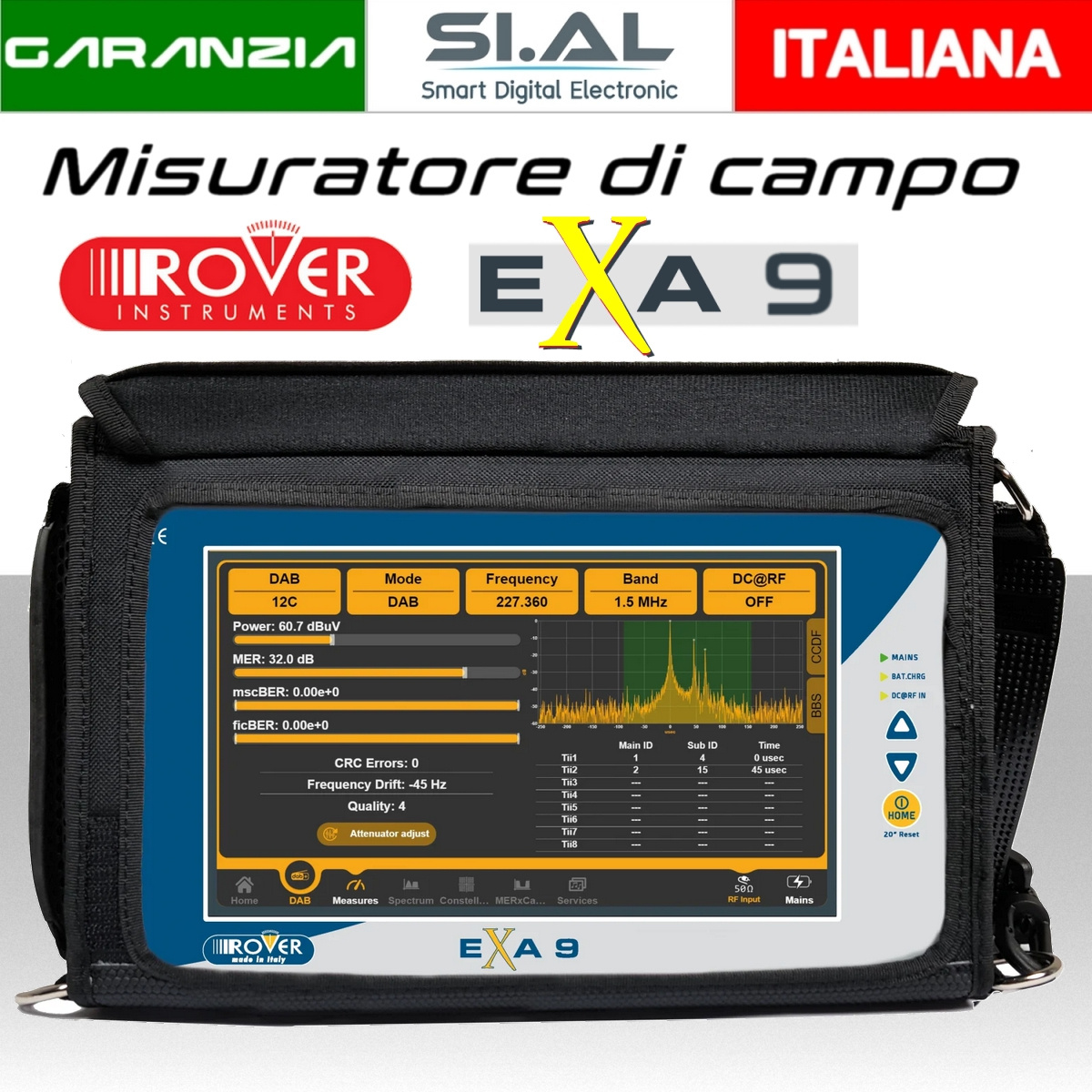 Rover misuratore di campo EXA9