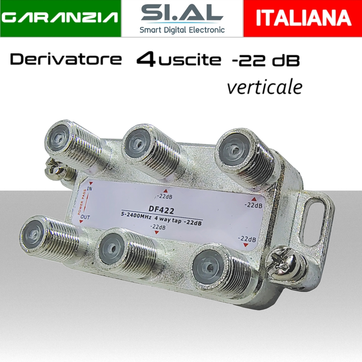 SA2497M Derivatore verticale 4 uscite 22dB