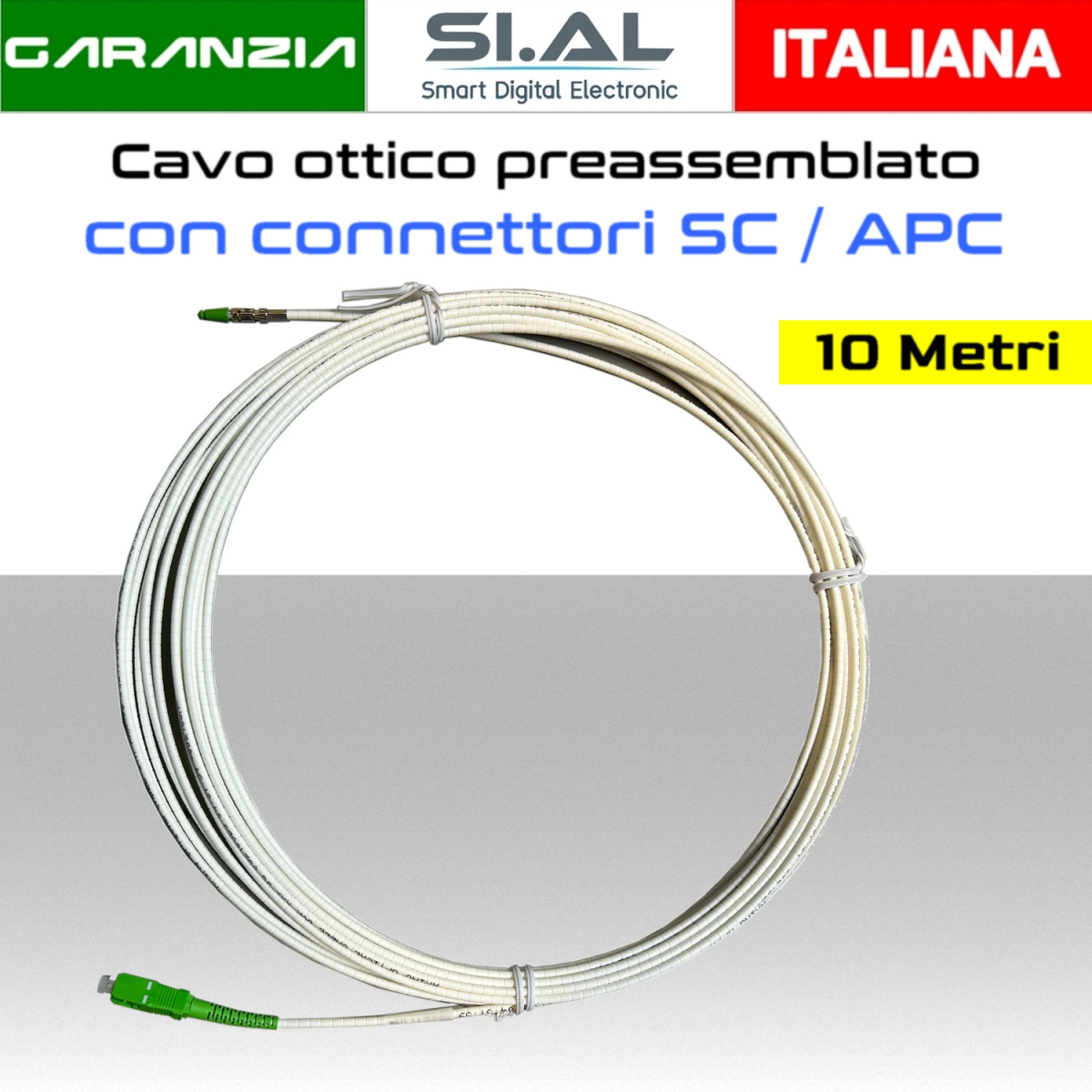 cavo ottico monomodale 10 metri sc/apc componibile