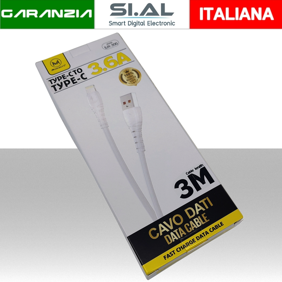 MIM30-387 Cavetto dati ricarica usb-c da 3 metri