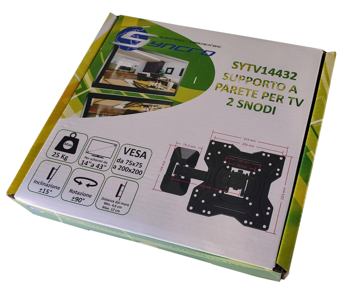 supporto tv a muro per smart TV