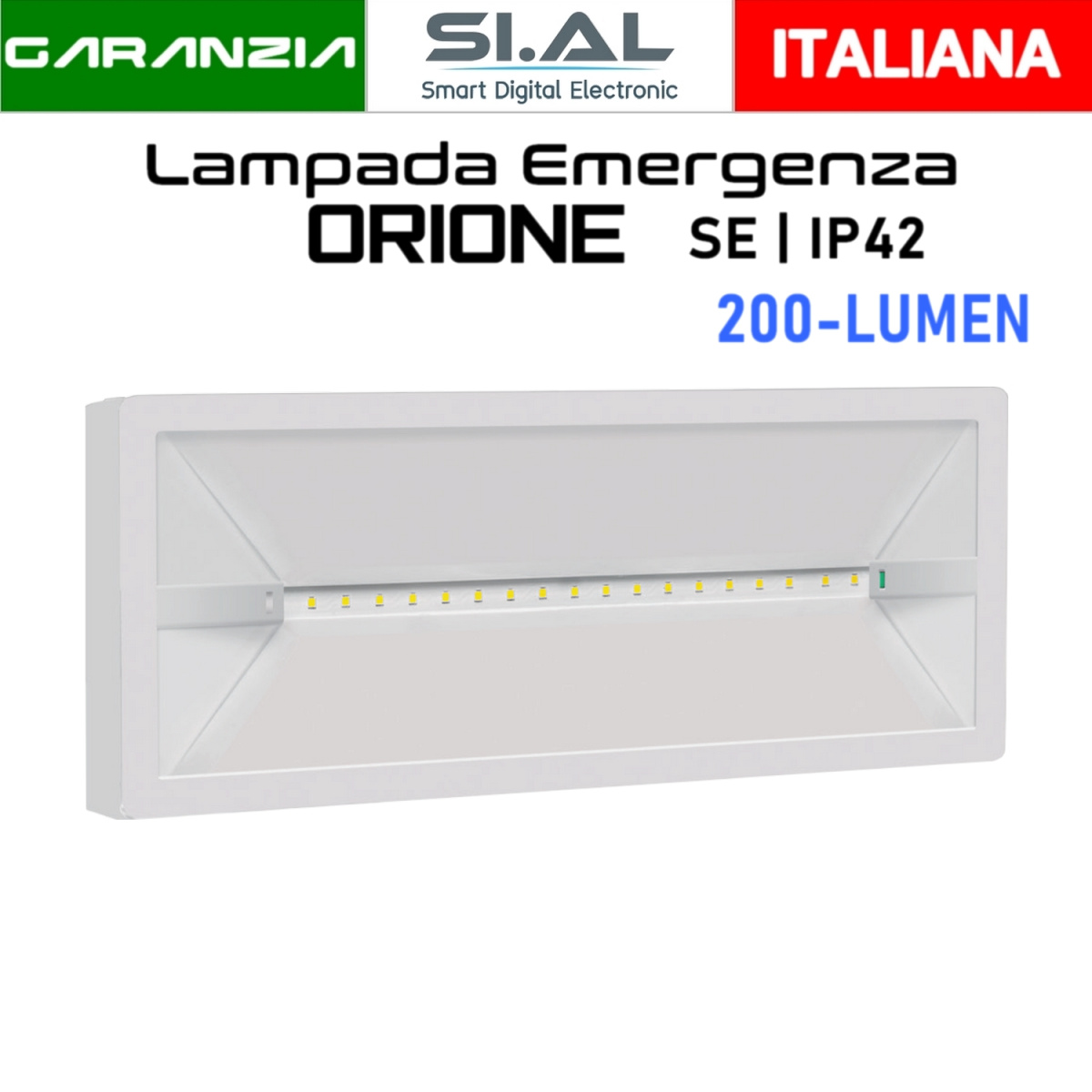 sa2833 Lampada emergenza orione 200 lumen 11w