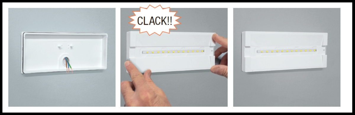 lampada emergenza installazione a parete come si adatta