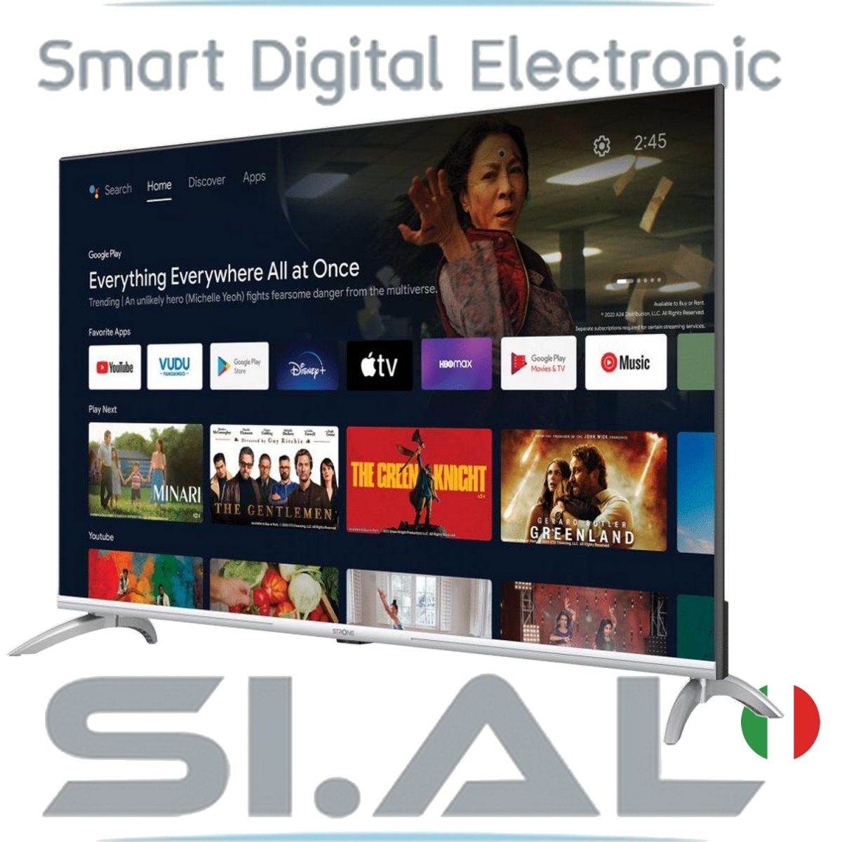 tv led 43 pollici smart tv strong