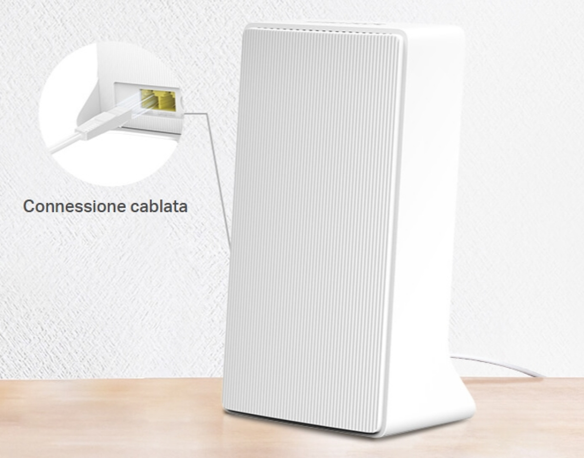 router 4G con collegamento cablato rete