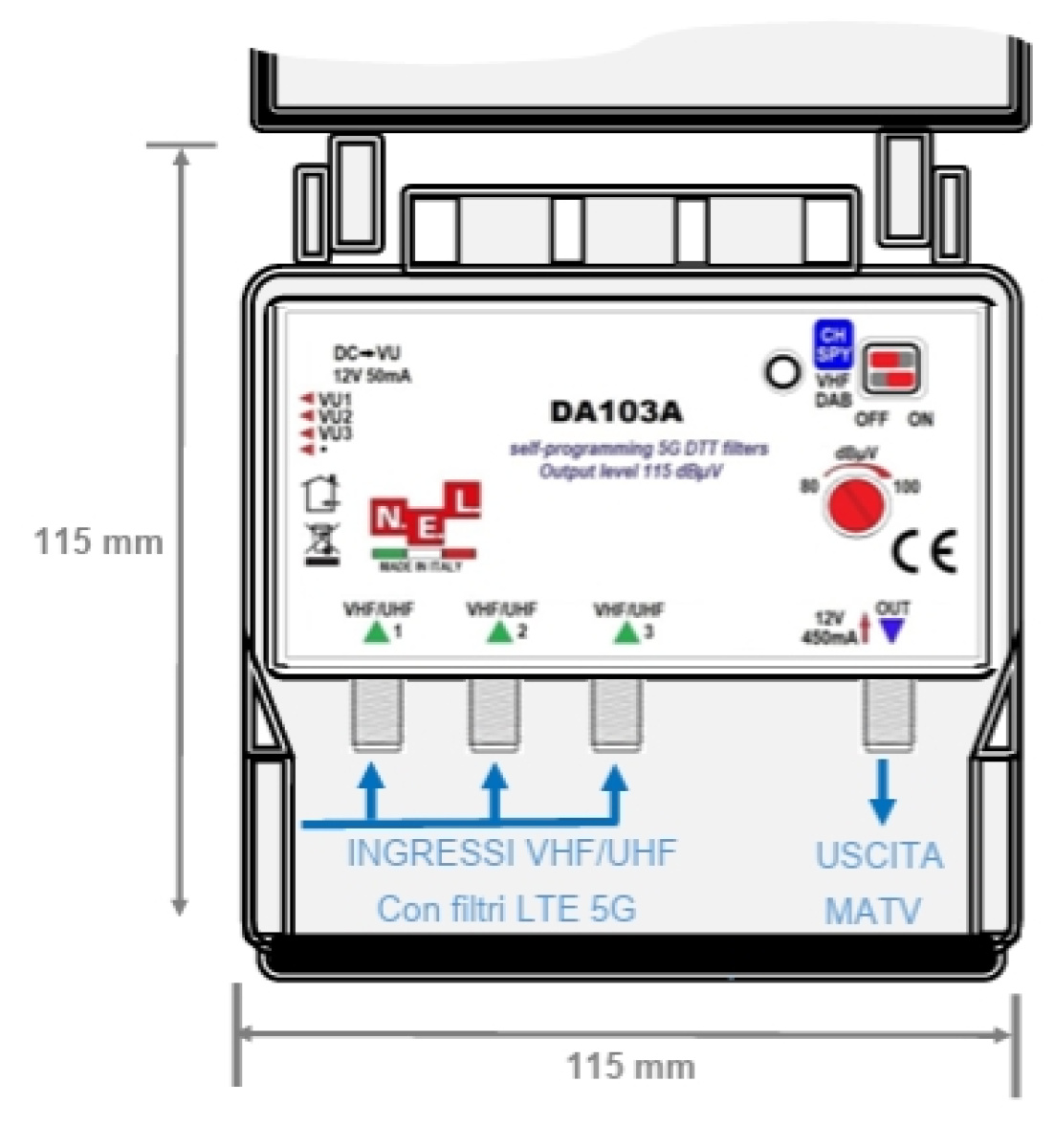 Centralino TV NEL KDA103A