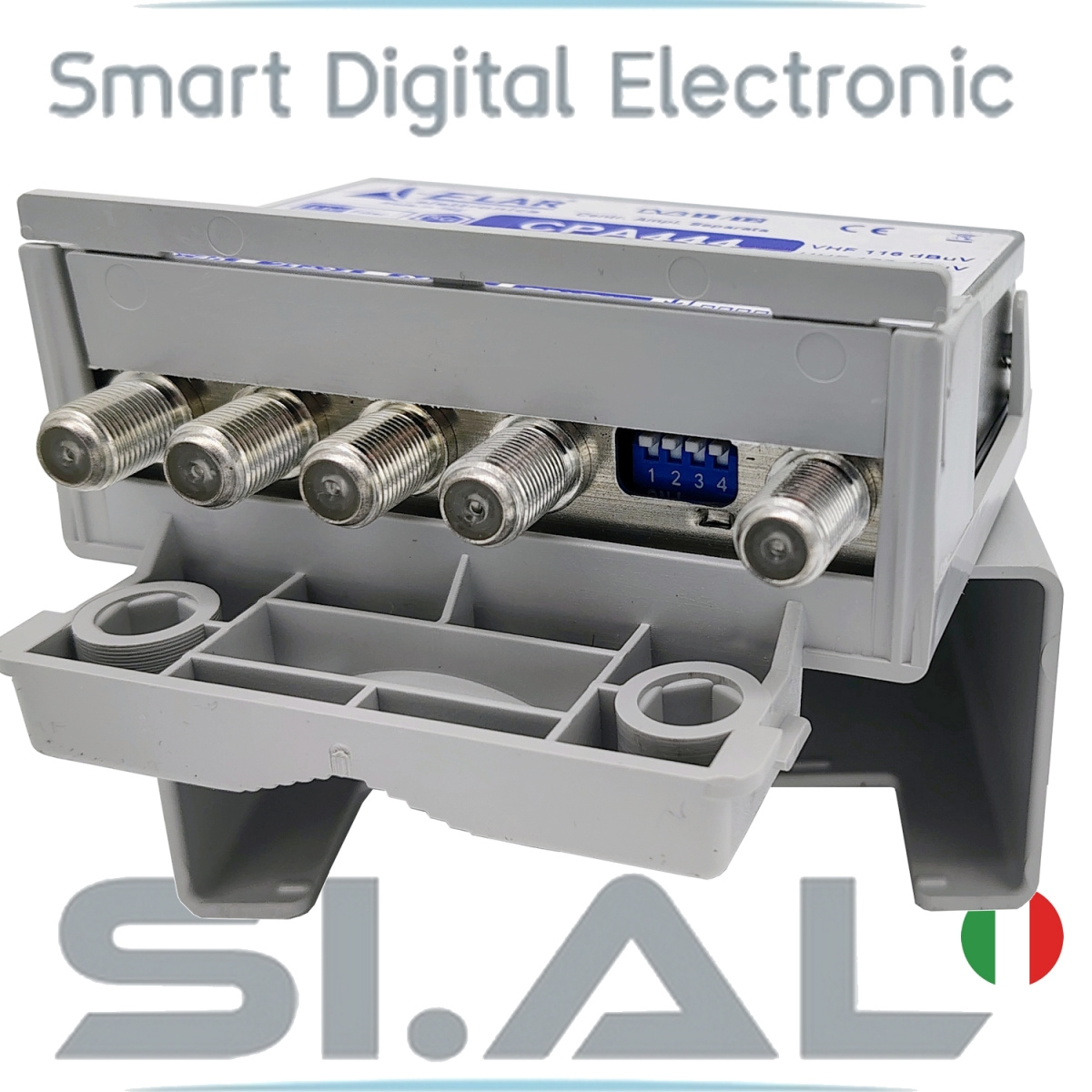 SA2800 centralino tv da palo 4 ingressi 34db