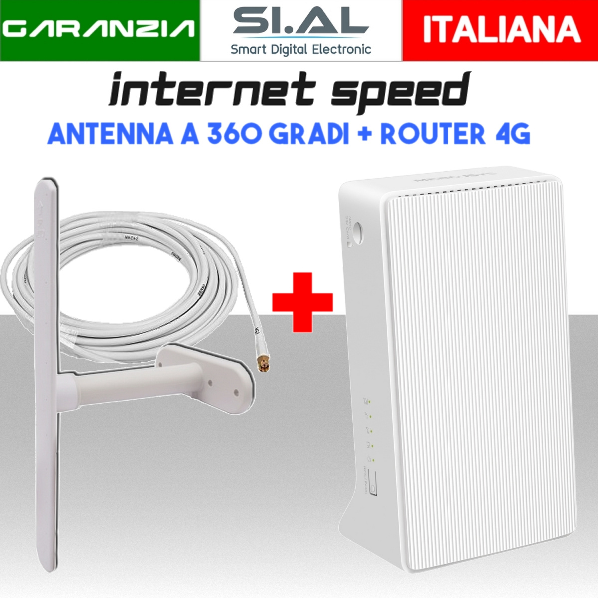Router 4G con antenna omnidirezzionale