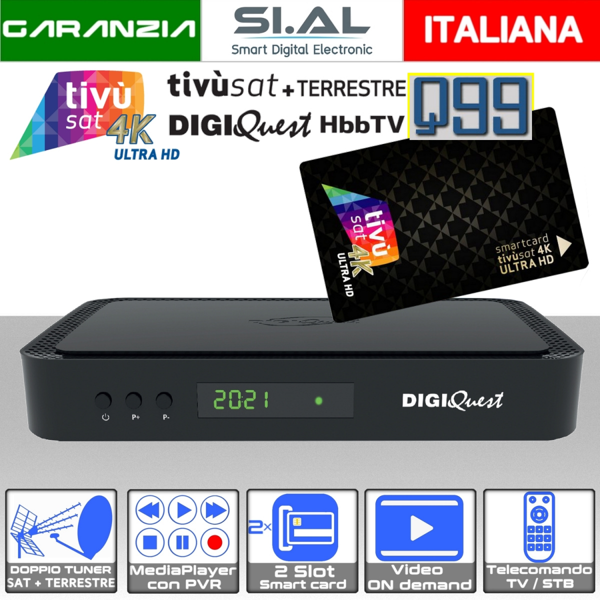 Decoder tivusat digiquest Q99 4K