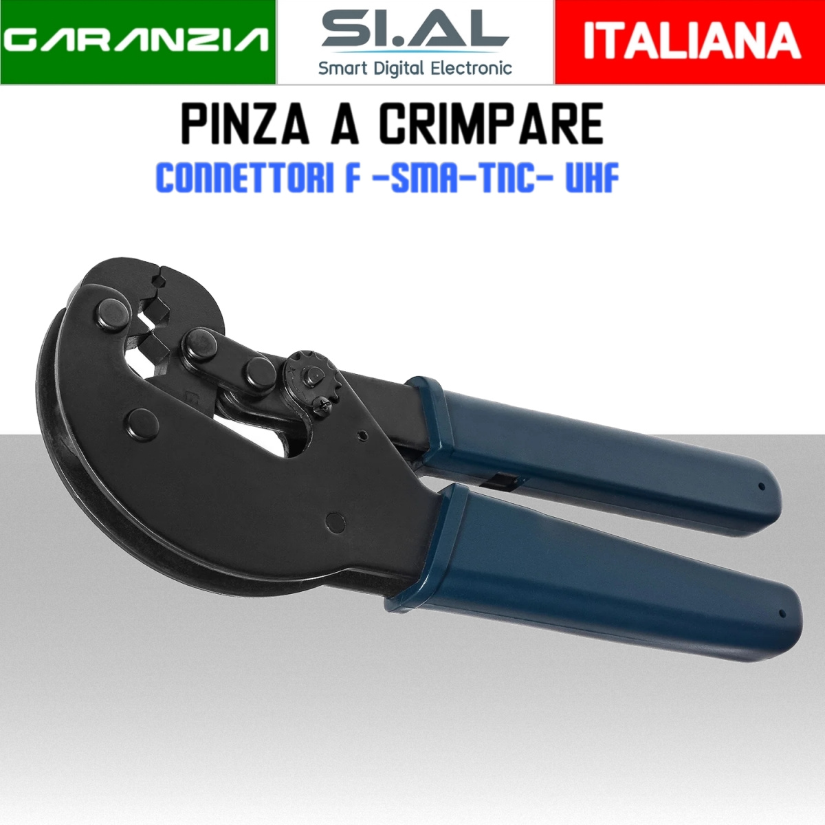 Pinza a crimpare per connettori F SMA TNC UHF 