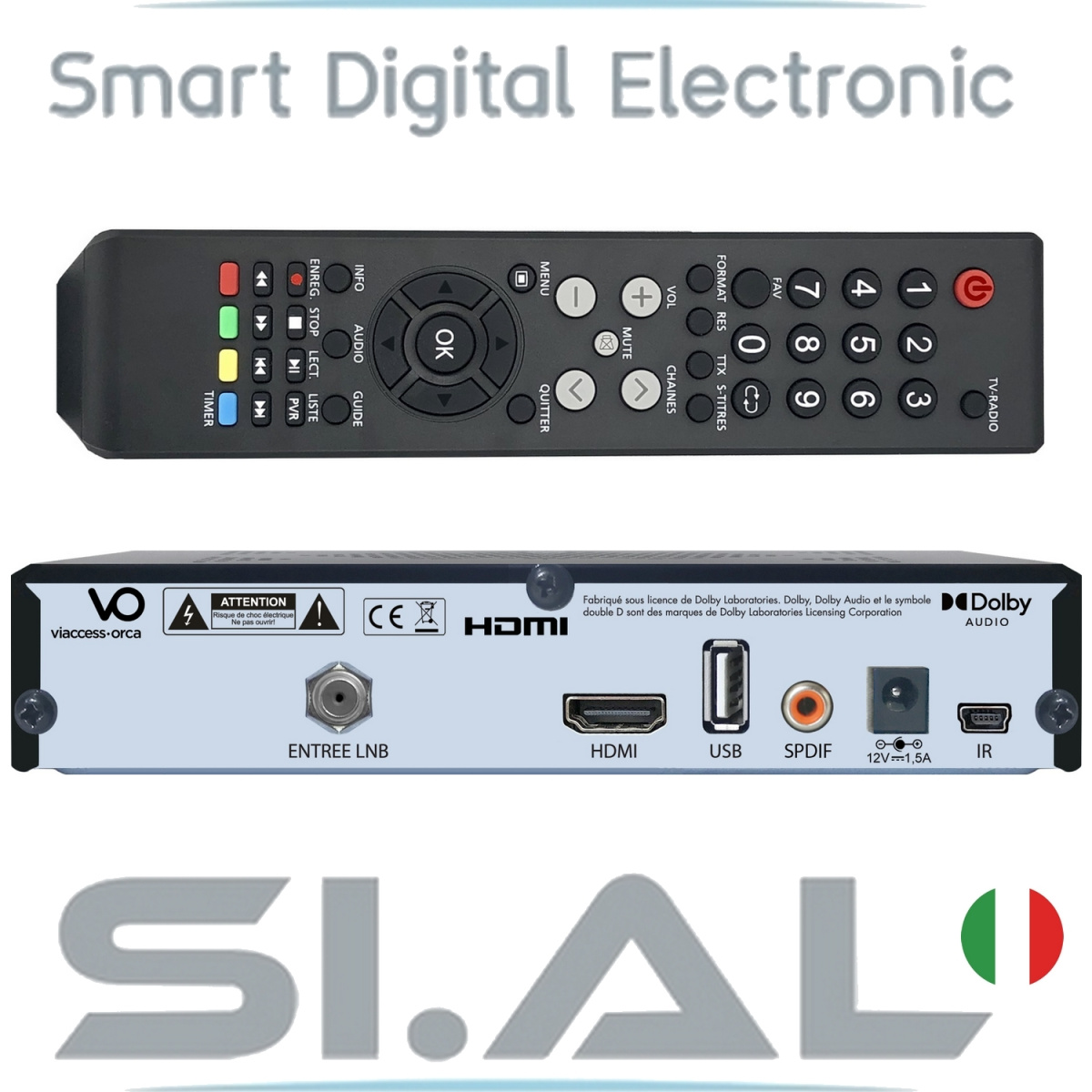 Decoder Fransat Servimat 4k con scheda