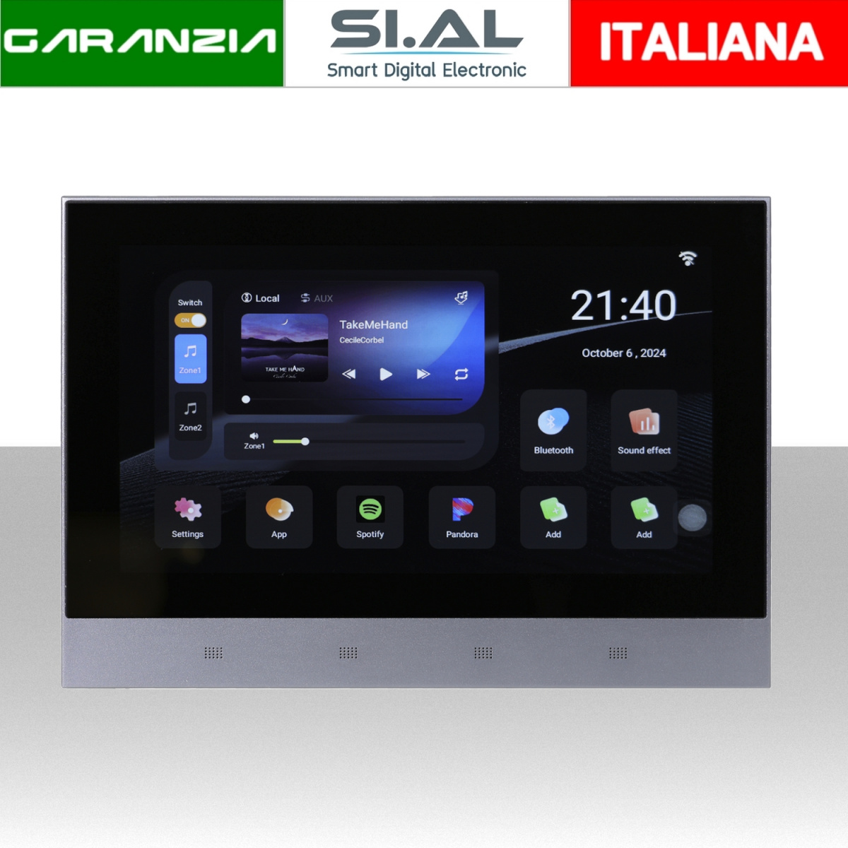 Amplificatore Audio da Parete 8 canali