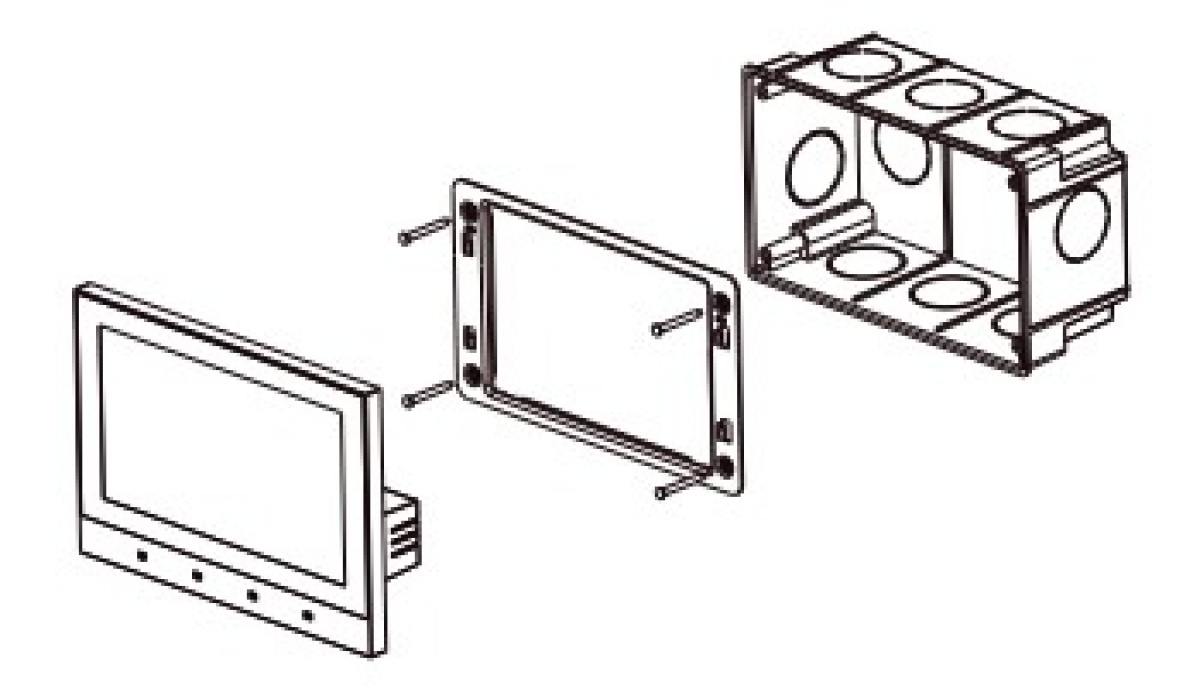 Amplificatore Audio Da parete incasso installazione a muro