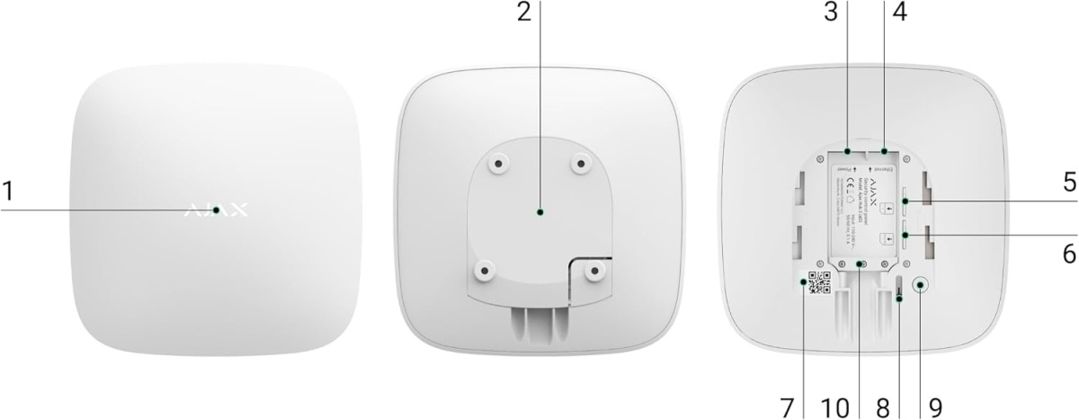 ajax centrale allarme configurazione hub