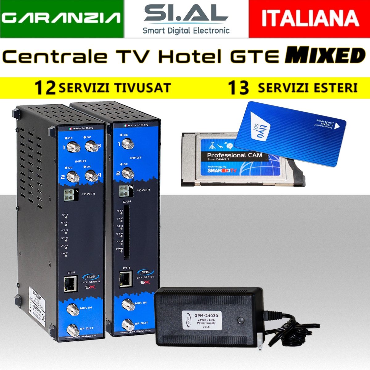 tivusat centrale GDS 25 canali internazionali