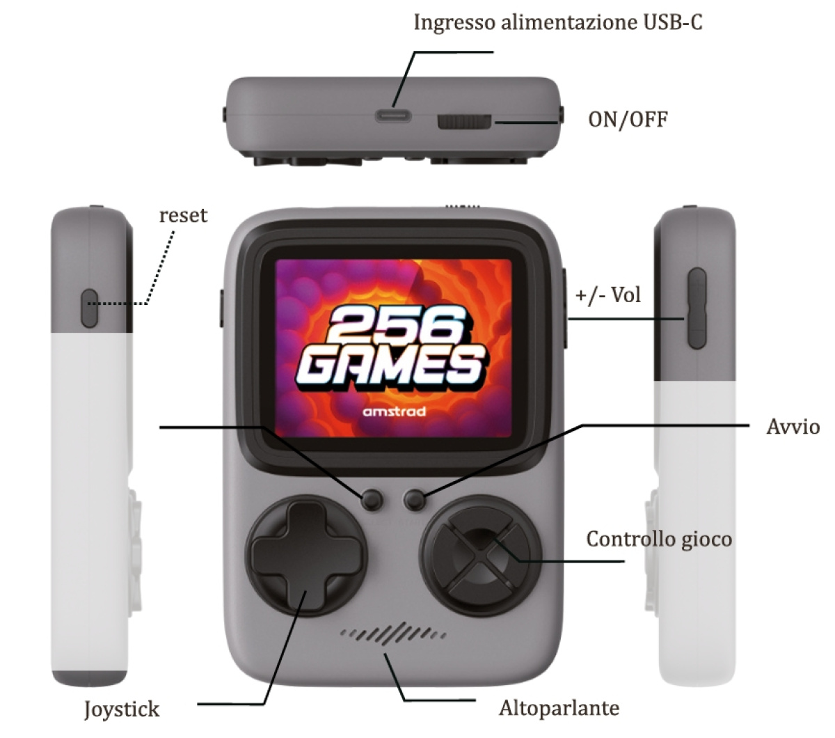 Console portatile per videogames anni 80