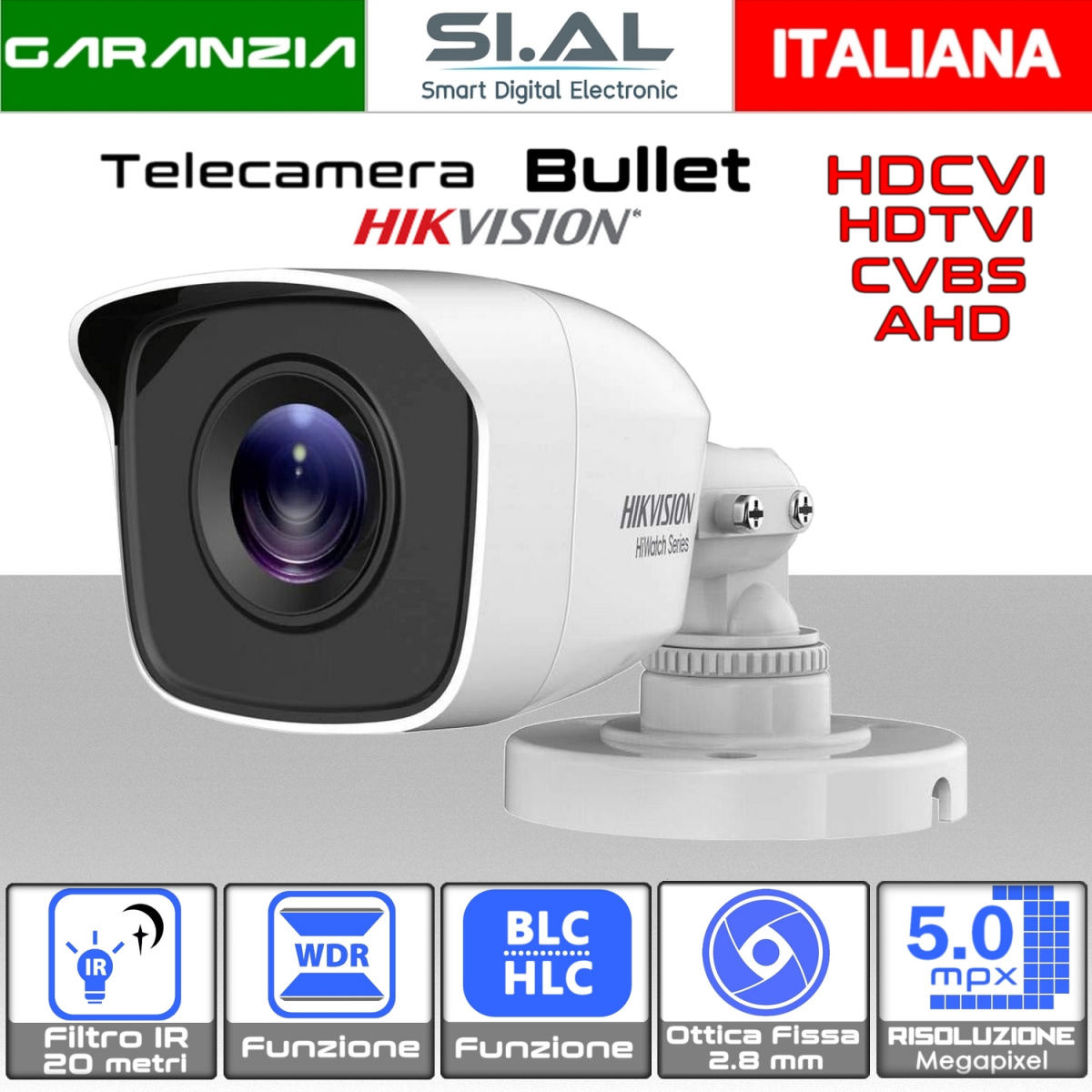 0553L Telecamera 5mp hikvision analogica bullet
