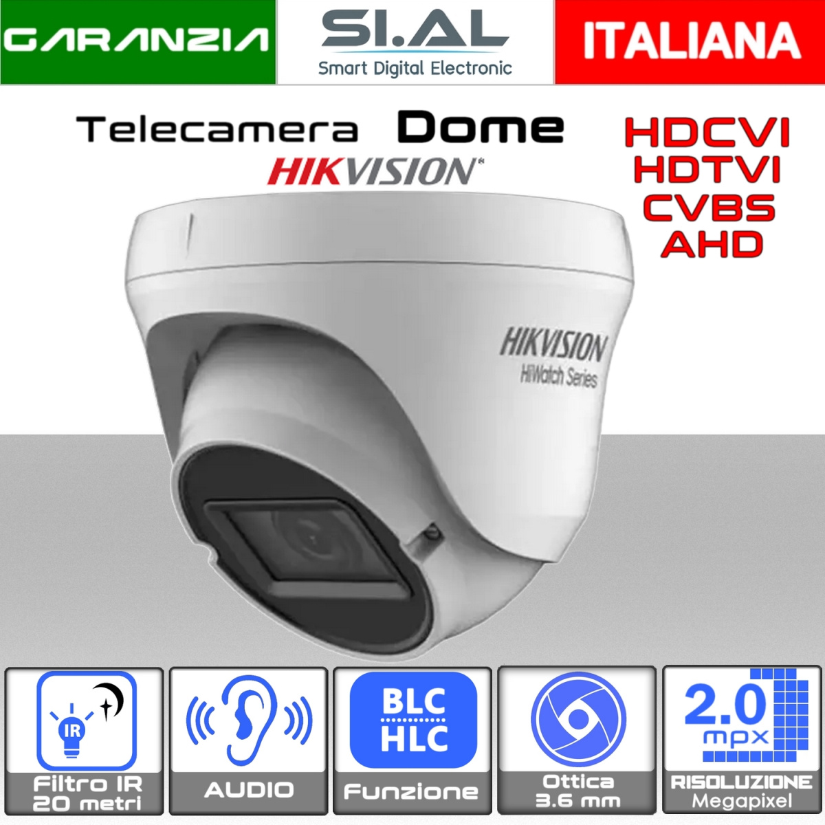 sa0557L telecamera turret hikvision 