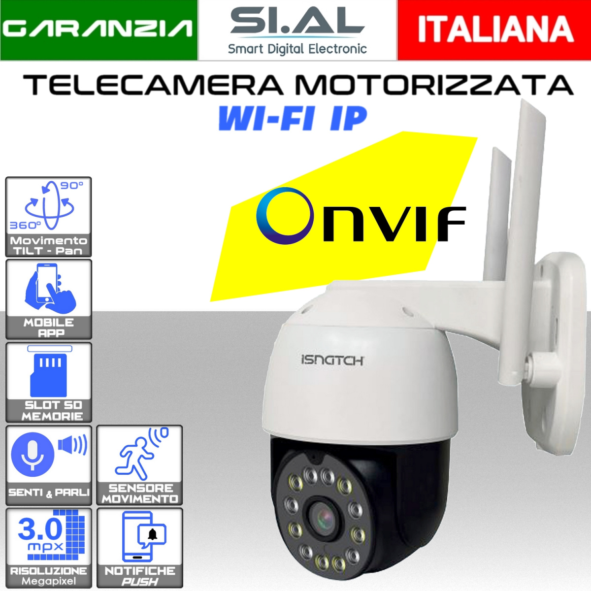 2161 Telecamera ip wi-fi motorizzata da esterno HeyCamMove Pro 