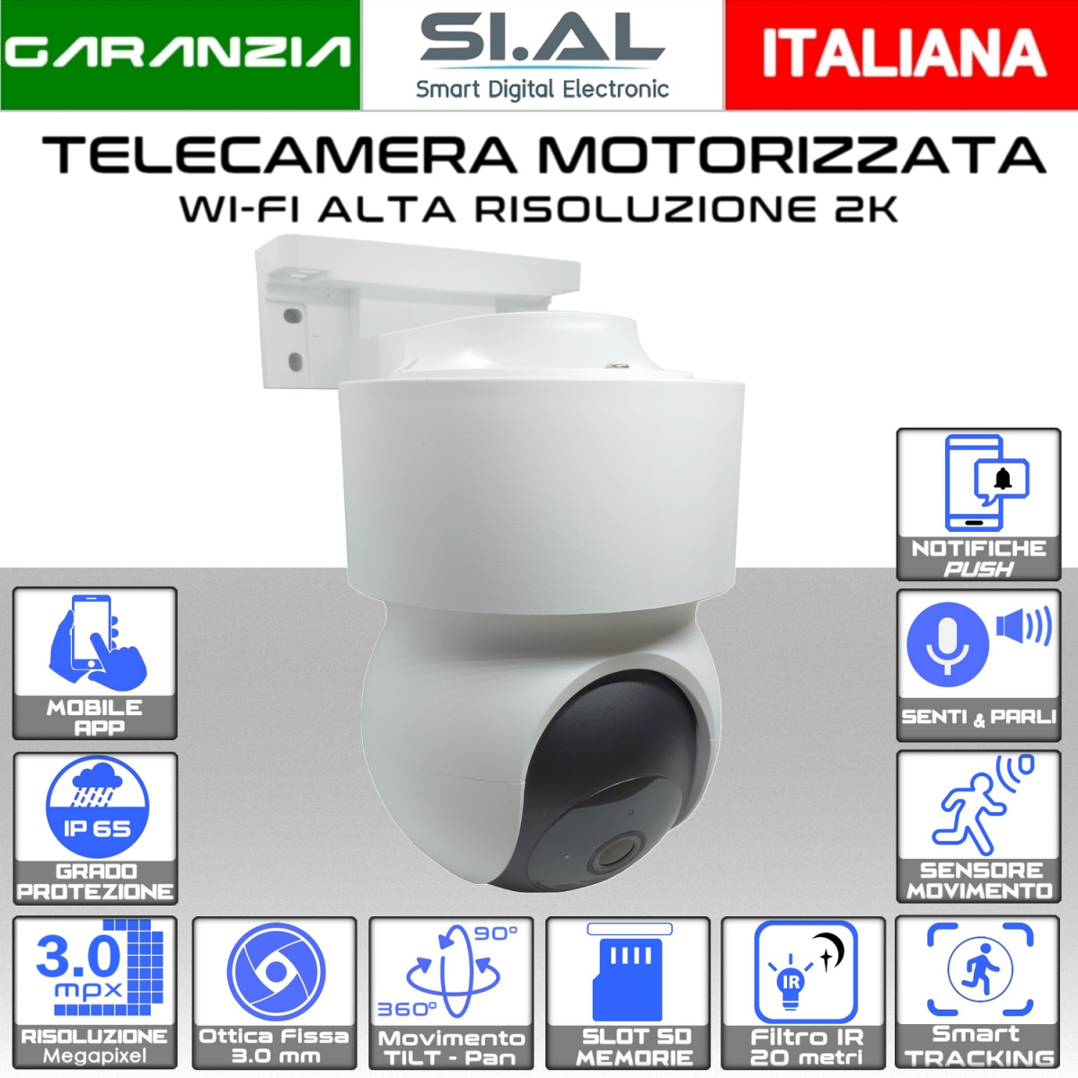 Telecamera motorizzata ptz 3MP