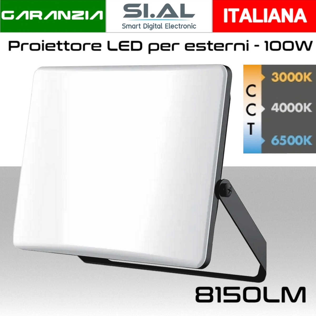 Faro LED da 100W regolazione CCT 