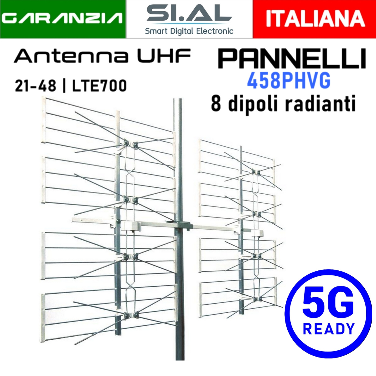 Antenna tv a pannello emme esse 458PHVG