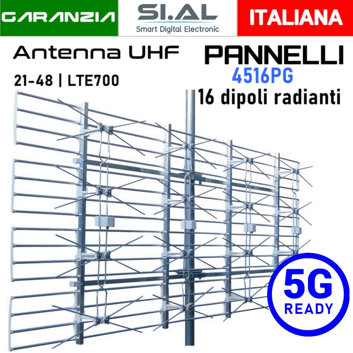 Antenna tv a pannello emme esse 458PHVG