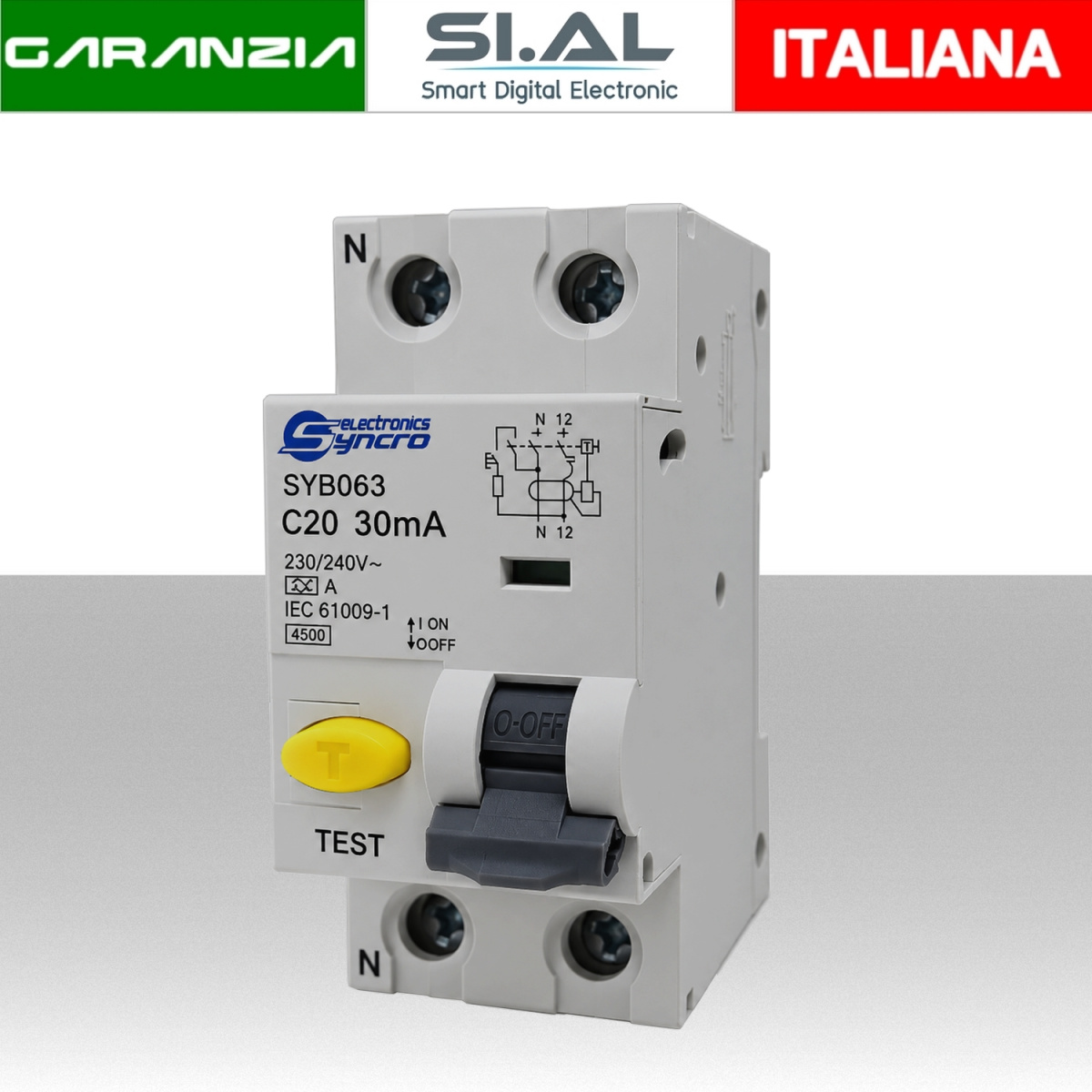 Magnetotermico Differenziale 20A due moduli 
