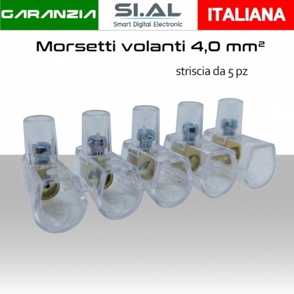 Morsetti elettrici volanti per cavi elettrici da 4,0 mm²