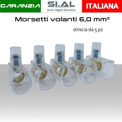 Morsetti elettrici volanti per cavi elettrici da 6,0 mm² 