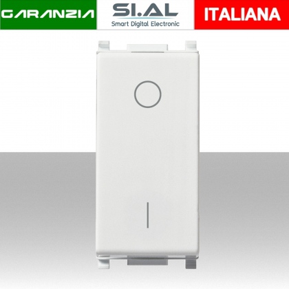 Interruttore bipolare Vimar 2P 16AX bianco 16A  250V Plana 14015