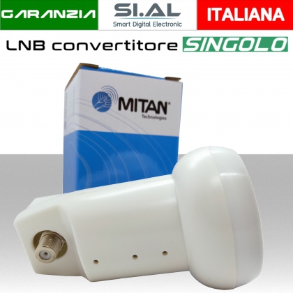 Lnb 1 uscita universale legacy illuminatore singolo per parabola satellitare offset universale MITAN SLA00