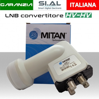 Lnb 4 uscite per multiswitch HV-HV illuminatore per impianti centralizzati  TV MITAN SLC03