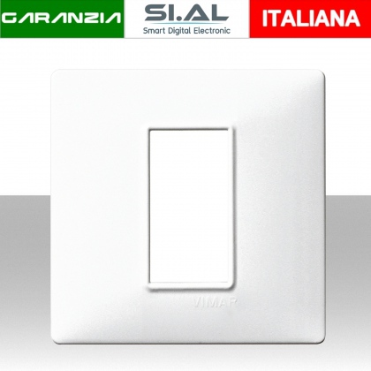 Placca 1 modulo vimar bianco Plana 14641.01