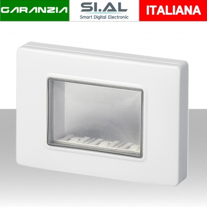 Coperchio stagno per 3 moduli vimar bianco IP55 per scatole da incasso Plana 14943.01