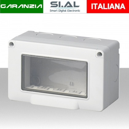 Contenitore da parete stagno per 4 moduli vimar  IP55 Plana 14904