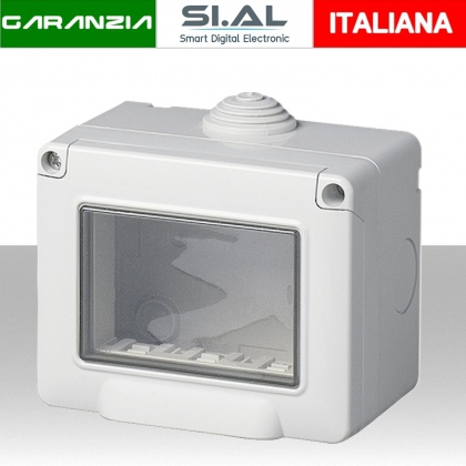 Contenitore da parete stagno per 3 moduli vimar IP55  Plana 14903