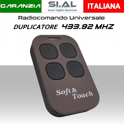 Radiocomando universale per automazioni duplicatore frequenza 433 MHZ brown