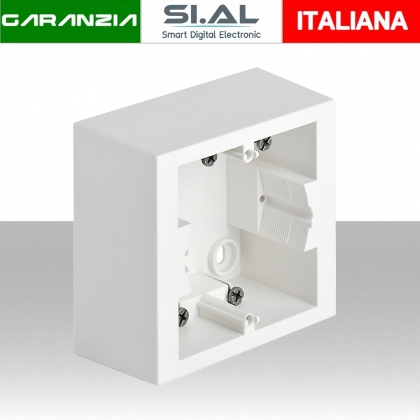 Scatola parete VIMAR 1-2M bianco profondità 43,5 mm IP20 Plana 09971.01